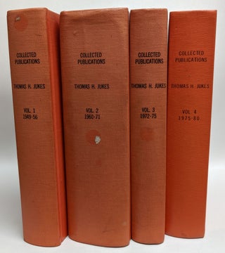 Item #300498 Collected Publications (4 volumes). Thomas H. Jukes