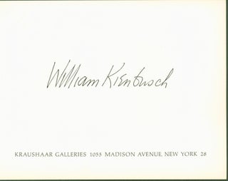 Item #300593 William Kienbusch. William Kienbusch, Marianne Moore, essay