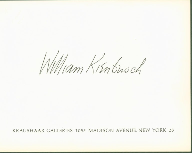 Item #300593 William Kienbusch. William Kienbusch, Marianne Moore, essay.