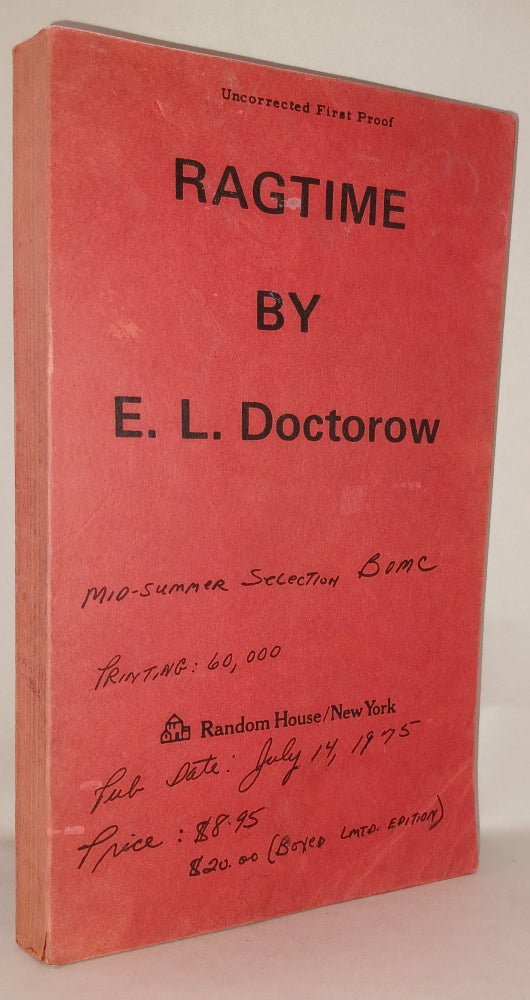 Item #301343 Ragtime (uncorrected first proof). E. L. Doctorow.