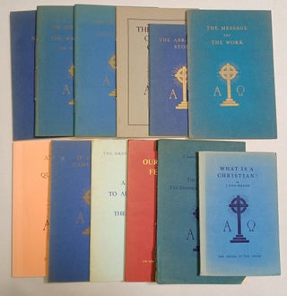 The Order of the Cross: The Story of the Shepherds of Bethlehem (A Summer School Brochure), 1940; The Message and the Work, 1945; What is a Christian, 1945; The Abrahamic Story, 1947; The Order of the Cross, 1951; The Continuity of Consciousness, 1951; The Christ Festival and The Way of God and The Ways of Men, 1951; Sublime Affirmations, 1963; Our Informal Fellowship, 1963; A Letter to all Members from the Trustees, 1964; If Christ Came Back, n.d.; Answers to Questions, 1994. (12 pamphlets)