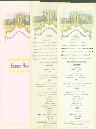 Item #304047 Bergez-Frank's Old Poodle Dog Co. (Souvenir Menu, New Year's Eve 1908 Dinner; Menu...