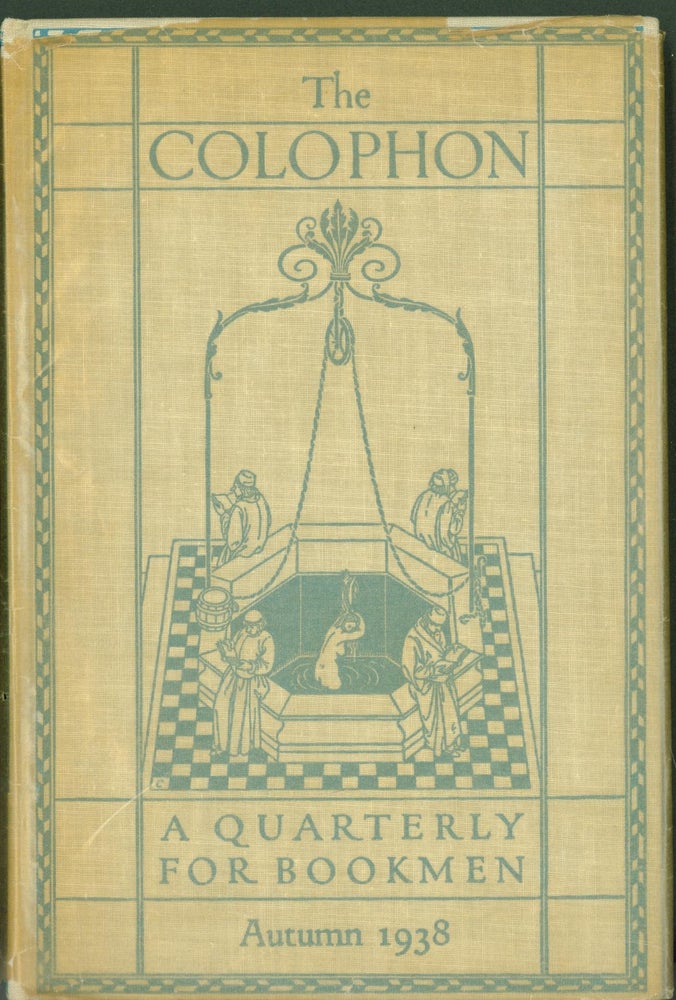 Item #304222 The Colophon, a Quarterly for Bookmen, Autumn, Volume III, New Series, Number 4. 'Towards a Bibliography of John Steinbeck'. Frederick B. Adams, Lawrence Clark Powell.