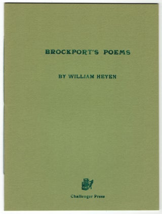 Item #317692 Brockport's Poems. William Heyen
