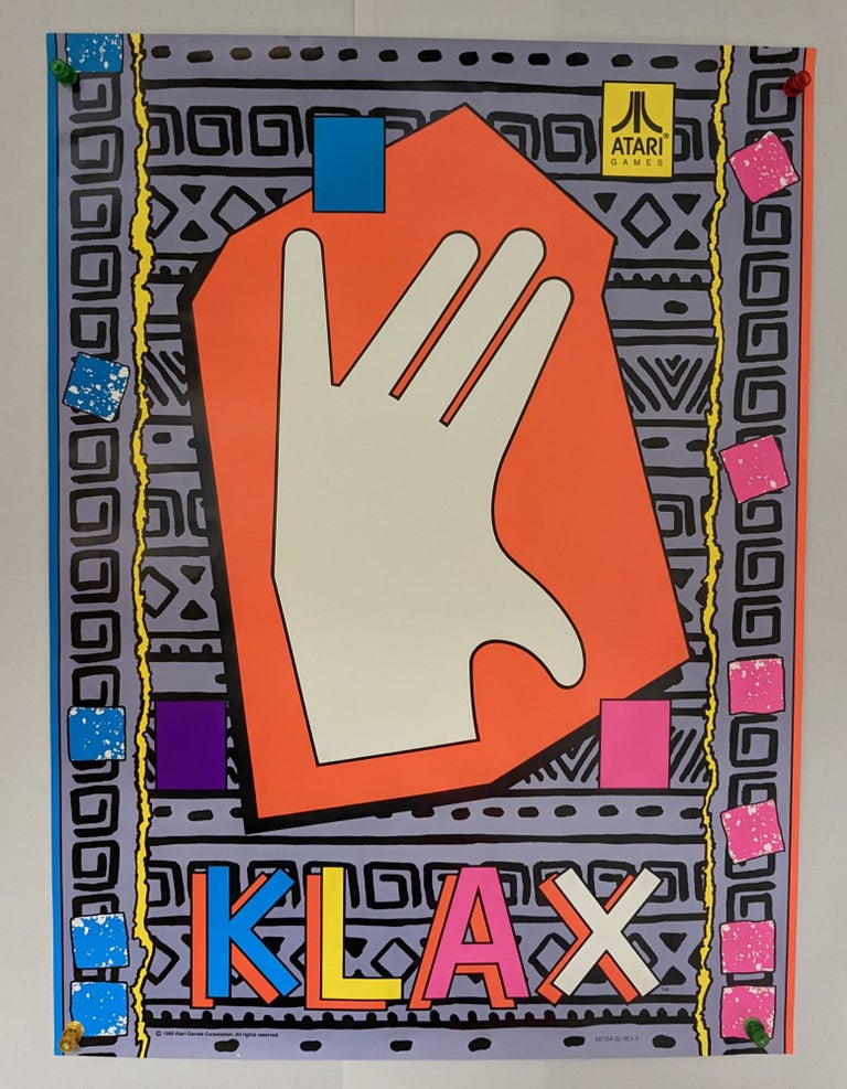 Item #319385 Klax (Atari Games poster). Dave Akers, Mark Stephen Pierce . Atari Games, designers.