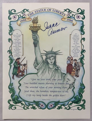 Item #325695 The Statue of Liberty 1886 - 1986 [signed by Isaac Asimov]. Carol W. McLawhorn