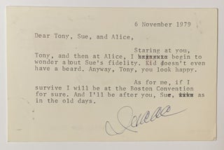 Item #325932 Typed Letter, Signed (TLS). Isaac Asimov