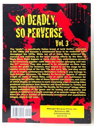 So Deadly, So Perverse: Giallo-Style Films From Around the World, Vol. 3