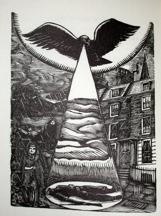 Item #44450 Exile and Other Poems. Leslie Paul, Guy Worsdell, wood engravings