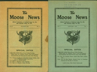The Moose News: Official Publication Oakland Lodge No. 324 & Alameda Lodge No. 509 [34 issues]