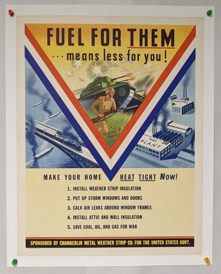 Item #61048 Fuel for Them... Means Less for You [poster]. George F. Lent.