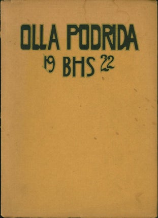 Item #75678 1922 Berkeley High School Olla Popdrida Yearbook (Spring term). William Herms