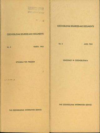 Item #76469 Czechoslovak Sources and Documents: No. 2, March, 1943: Struggle for Freedom; No.3,...