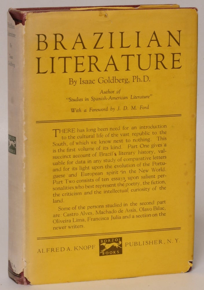 Item #87957 Brazilian Literature. Isaac Goldberg.