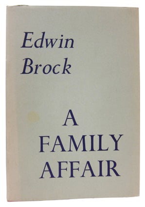 Item #88213 A Family Affair: Two Sonnet Sequences. Edwin Brock
